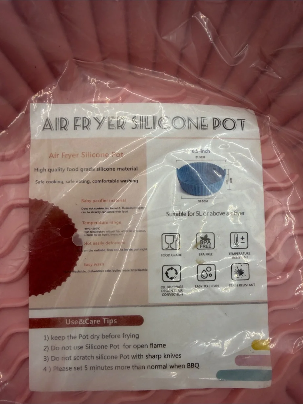 Silicone Air Fryer liner